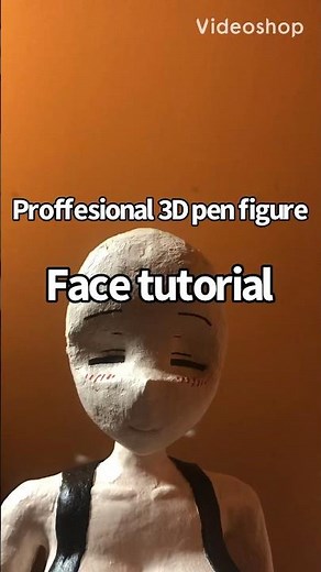 3D Pen Figure Face Tutorial #3Dpenart #3dpen #art #handmade #anime #customfigure #custom