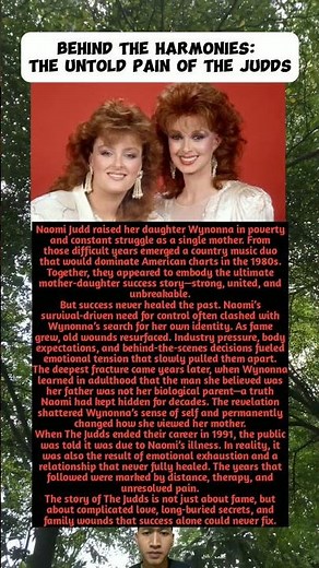 “Behind the Harmonies: The Untold Pain of The Judds”