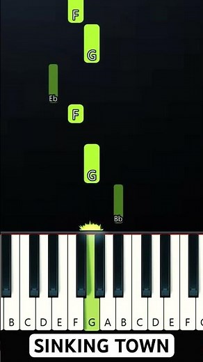 Yoeko Kurahashi - Sinking Town (EASY Piano Tutorial)