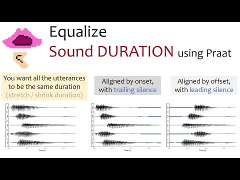 Equalize sound durations in Praat