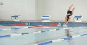 Swimming Lane Athlete Practicing Indoor Pool Stock Footage Video (100% Royalty-free) 3701002419 | Shutterstock