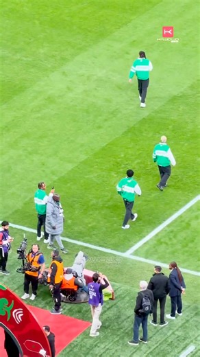 🫶🏿Merci beaucoup, Team Maroc. Tunaddamu! 🇲🇦🫡 #AFCONWowos25 #tbt | 🎥 Josh Ruby | Kawowo Sports