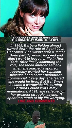 BARBARA FELDON ALMOST LOST THE ROLE THAT MADE HER A STAR