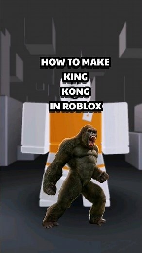 How to make KING KONG (GODZILLA VS KONG) in ROBLOX #roblox #robloxavatar #kingkong #godzilla #shorts