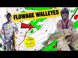 River flowage WALLEYES with Angler X (BIG FISH LANDED!)