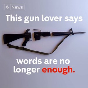 1.6M views · 10K reactions | "Today I've decided I'm going to make sure this weapon will never be able to take a life." In the wake of another school shooting this U.S. gun enthusiast has decided words are no longer enough. | Channel 4 News | Facebook
