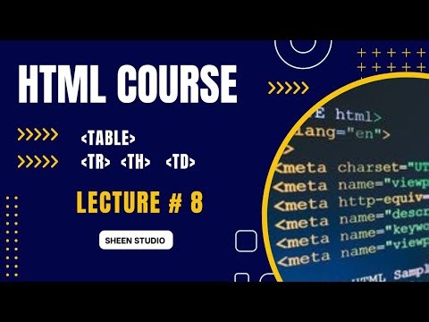 HTML Table in Urdu | Create Table in HTML | HTML Tutorial #8