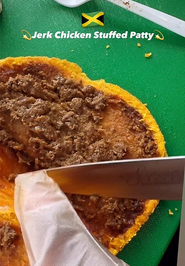 Jerk Chicken Stuffed Patty: A Taste of Jamaica