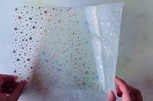 White Jelly Vinyl With Holographic Stars Sheet. Jelly Vinyl for Crafts. Jelly Vinyl Sheets. White Jelly Sheet With Holographic Stars - Etsy