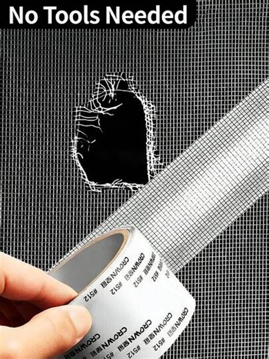 2 Rolls 2m 79In X 5.08cm Strong Adhesive Fiberglass Screen Repair Tape White Invisible Mesh Window Screen Patch Kit Waterproof Tear Fix Tape Anti Mosquito Insect Proof For Door Patio Home Summer Replacement | SHEIN