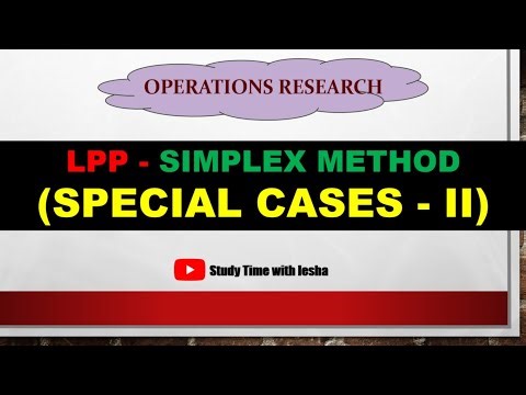 Lec LPP10. Simplex Method | Degeneracy | Cycling | Linear Programming Problem in OR