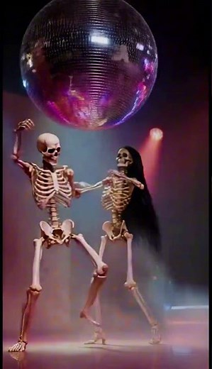Dancing Skeletons #spooky #halloween #horror