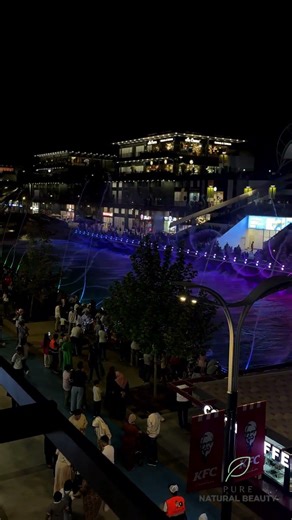 Magical Dancing Fountain at Night | Music + Water Show #shorts