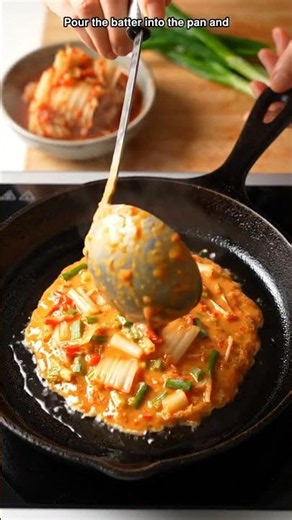 Kimchi Pancake Recipe — Easy Korean Cooking in 20s