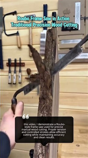 Roubo Frame Saw in Action | Traditional Precision Wood Cutting