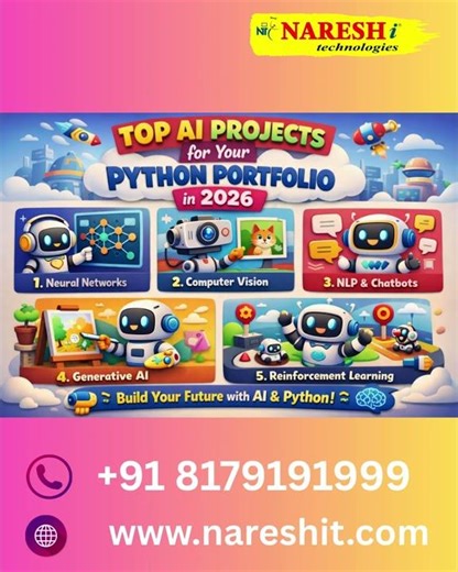 Top AI Projects for Your Python Portfolio in 2026 | Python Online Training in Hyderabad | AI | 2047.