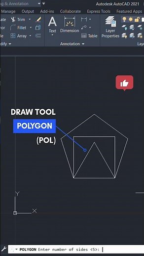 HOW TO DRAW A POLYGON IN AUTOCAD? AUTOCAD BASICS I BEGINNER TO PRO I