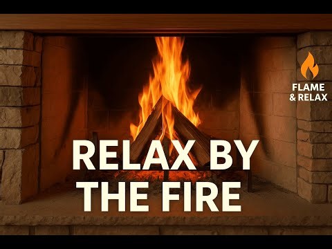 Animated Cozy Fireplace | No Transition Loop for Meditation