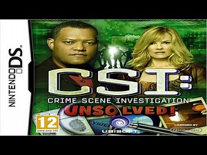 CSI: Crime Scene Investigation: Unsolved! Gameplay DS