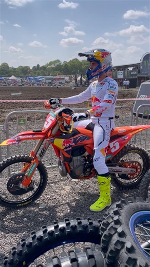 Red Bull KTM Factory Racing’s Lucas Coenen on his 450 SX-F at MXGP of Great Britain Foxhills #mxgp