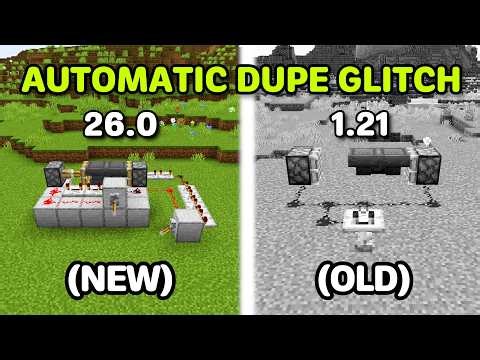 NEW WORKING AUTOMATIC DUPE GLITCH v26.0 In Minecraft Bedrock!
