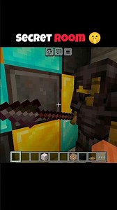 Minecraft Secret Room Build Tutorial 🔐🤯 #minecraft #mcpe #shorts