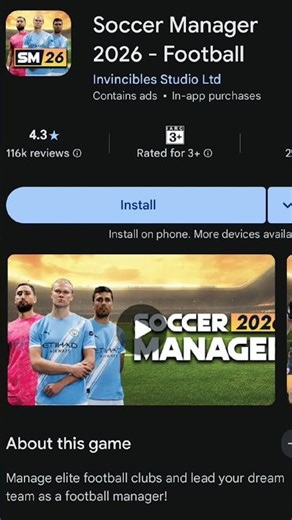 best football Manager game for Android iOS