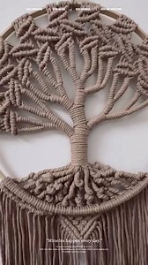 Macrame Tree of Life Wall Hanging: Cotton Home Decor (30cm X 75cm) - Etsy