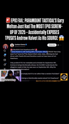 🔥Part 2: Coach Colin breaks it down perfectly: Gary’s body temperature spiked, he knew he messed up, but kept going for another hour sweating it out. This wasn’t a “debunk.” This was coordinated damage control gone hilariously wrong. No one claimed Erika was in Tucson or at a “fort” on Sept 9. The sighting was Sept 8 evening at Candlewood Suites on Fort Huachuca. Kolvet’s wrong-date “proof” covers nothing – and now we know Erika/TPUSA are directing these smears behind the scenes. Why the panic 