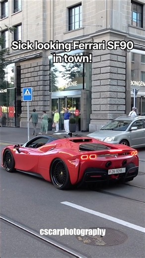 This Is How a Ferrari SF90 Should Look… #ferrari #sf90stradale #hypercar #carspotting #carvlog