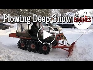 Plowing deep snow with a UTV