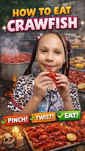 Zehanna Shows How to Eat Crawfish 🦞 Fun & Easy Tutorial