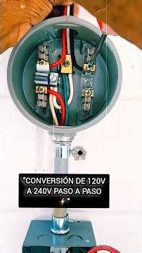 Conversión de 120V a 240V EXPLICADA Fácil ⚡ACOMETIDA 240V #electricidad #electricista #shorts