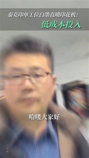 泰克印单工位白墨直喷印花机：低成本投入#白墨数码直喷印花机 #小型白墨数码直喷印花机调试 #服装加工厂纯棉白墨直喷印花机厂家 #工业白墨数码直喷印花机维修 #