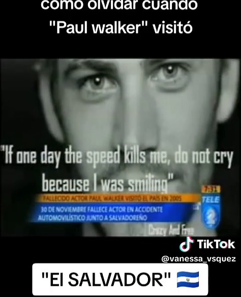 Paul Walker en El Salvador: Playas y Rápidos y Furiosos