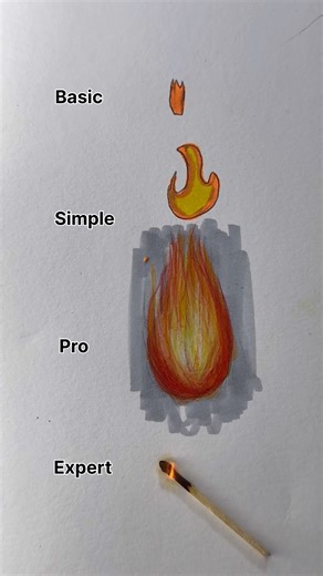 Fire drawing #art #drawing #painting #satisfying