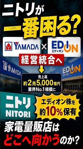 Is Nitori in trouble? The unexpected problem with the Yamada x Edion merger