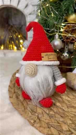 Crochet Gnome, Big Charm ❤️ #crochet #scandinaviangnome
