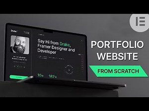 [From Scratch] How to make portfolio website for web developer with Elementor FREE version