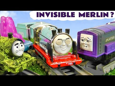 Can Merlin turn Invisible in this fun Toy Train Story with the Funlings?