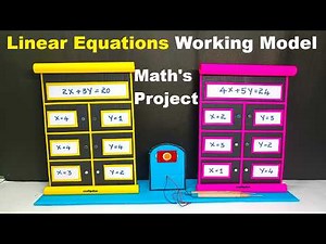 linear equations working model - maths project - led lights - creative maths - craftpiller