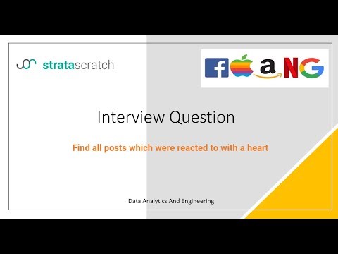 Posts with Heart Reaction | Easy | StrataScratch | SQL | Solution | Interview Problem