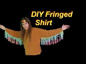 Easy DIY Fringed Shirt
