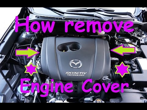 Another Mazda CX-3 -- How remove the plastic engine cover