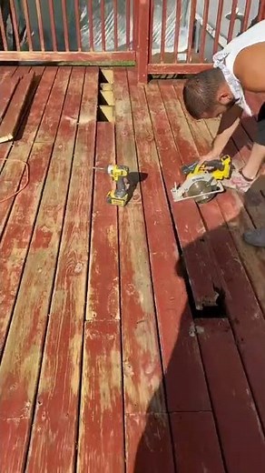 How to repair damage decking boards fast and easy 😎