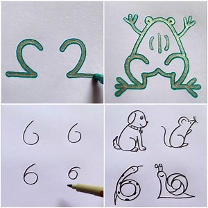 1M views · 5.3K reactions | How to draw special things from numbers  | Lilyon DIY | Facebook