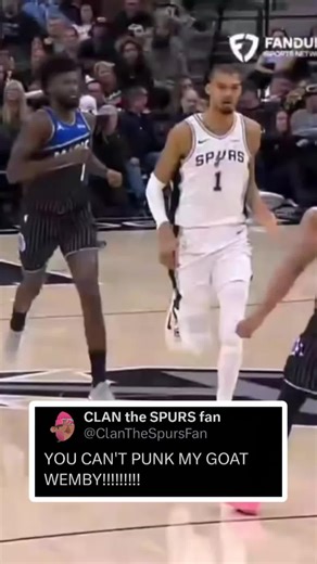 DON'T TEST WEMBY! 😤🔥 #GOSPURSGO