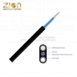 FDC FTTH Drop Fiber Optic Cables Flat Drop Cable Central Tube 3.0*6.0 LSZH from China manufacturer - Zion Communication