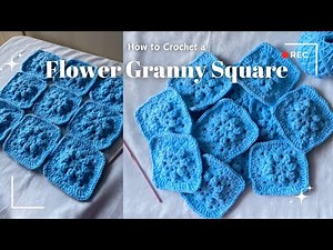 How to Crochet a Flower Granny Square | Beginner-Friendly Crochet Tutorial | Step-by-Step Tutorial