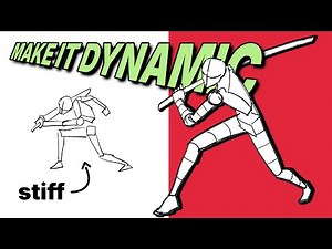 How to Draw Action Poses for Beginners (swordsmen)